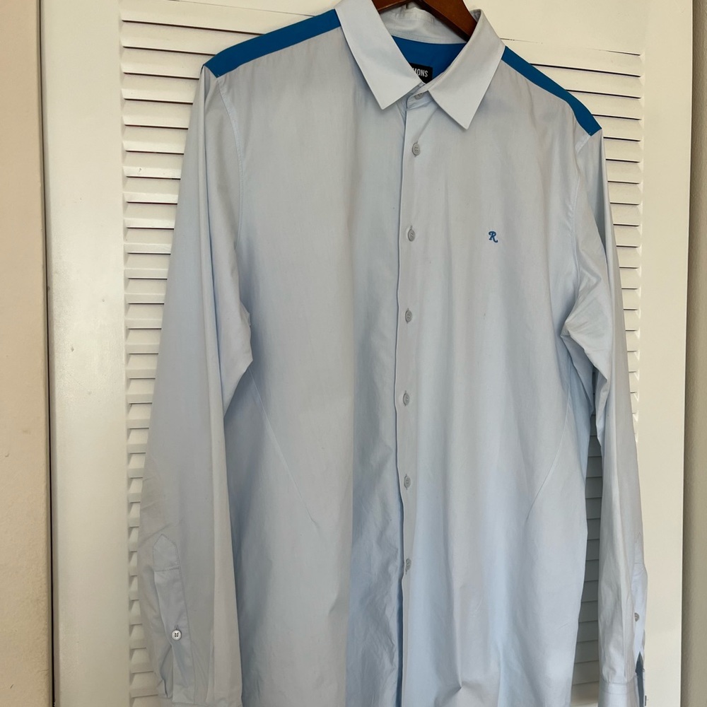 Raf Simmons Long Sleeve Light Blue Shirt